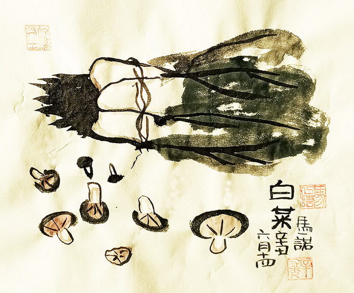 Chinese Cabbage#Traditional Chinese painting#