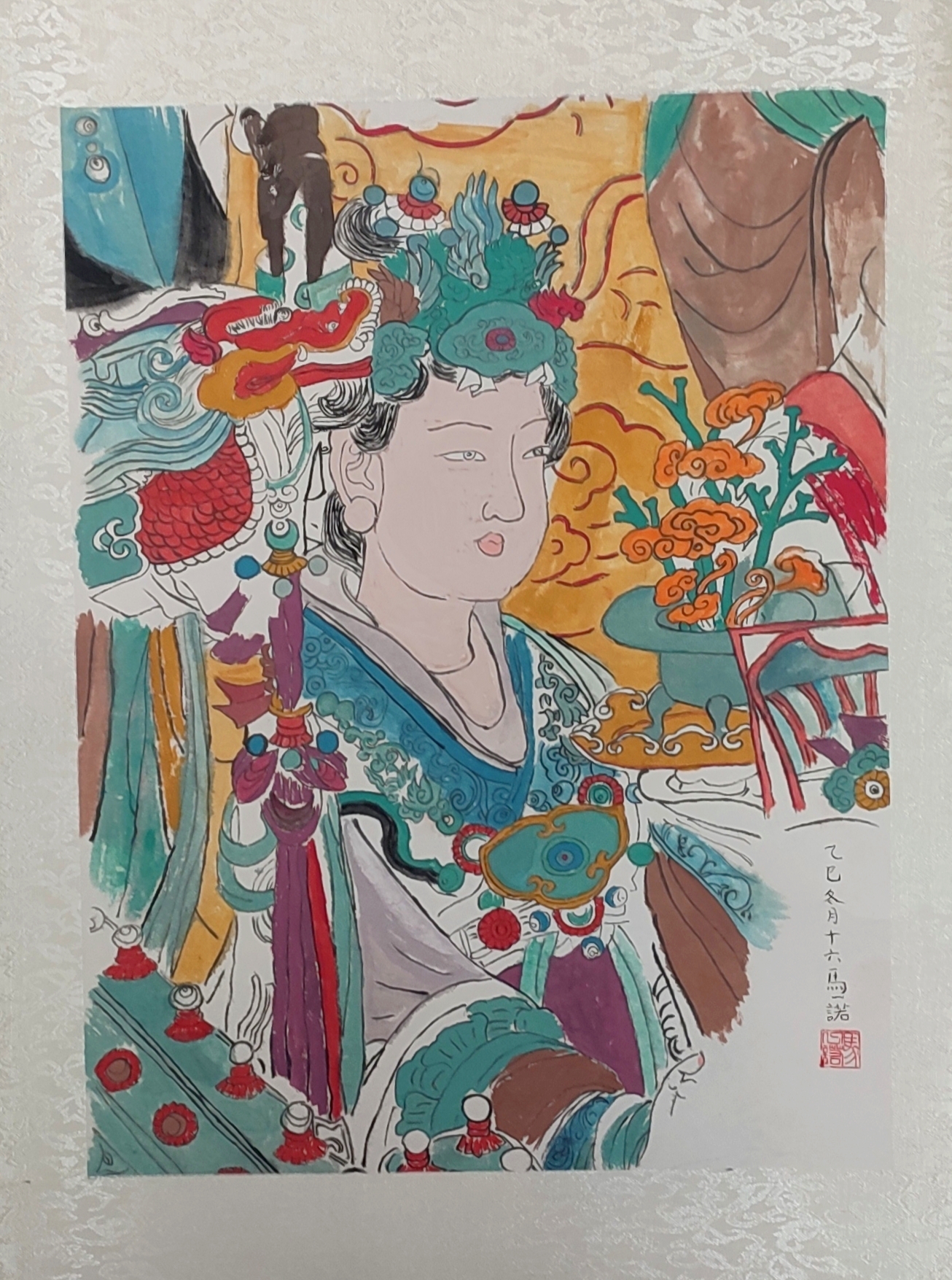 Copying the murals of Yongle Palace#Chinese painting#