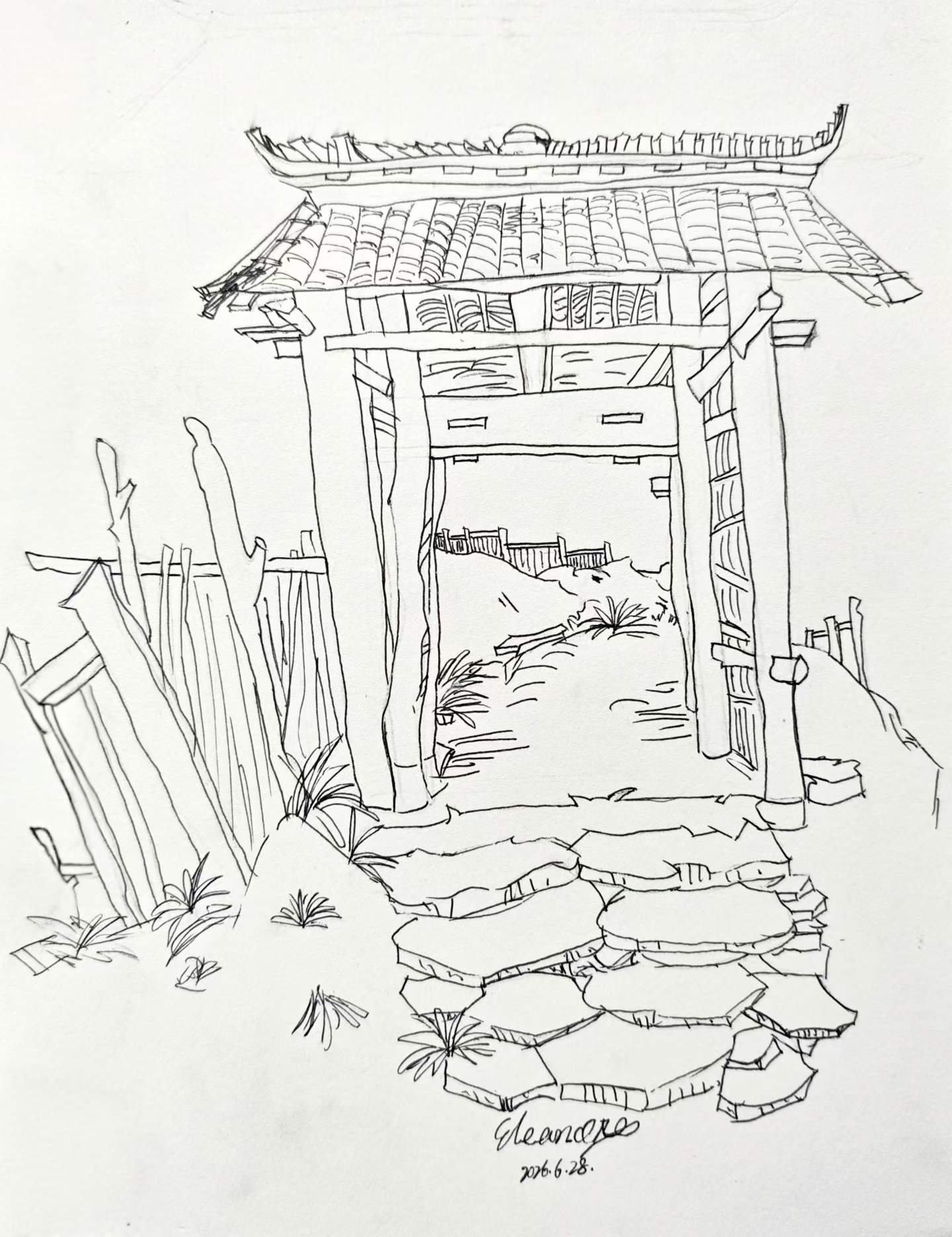 Old Street#Line Drawing#