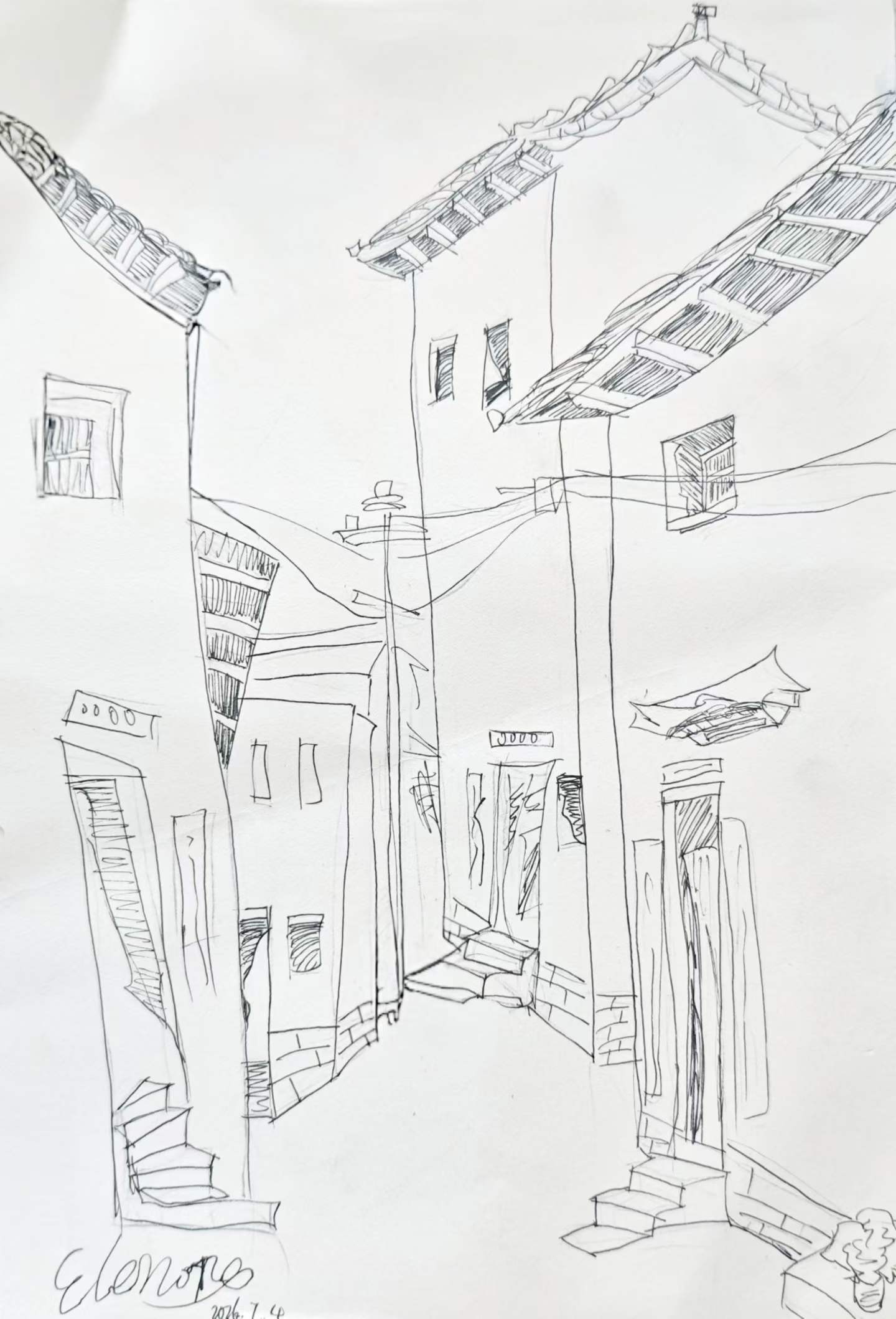 Old Street#Line Drawing#